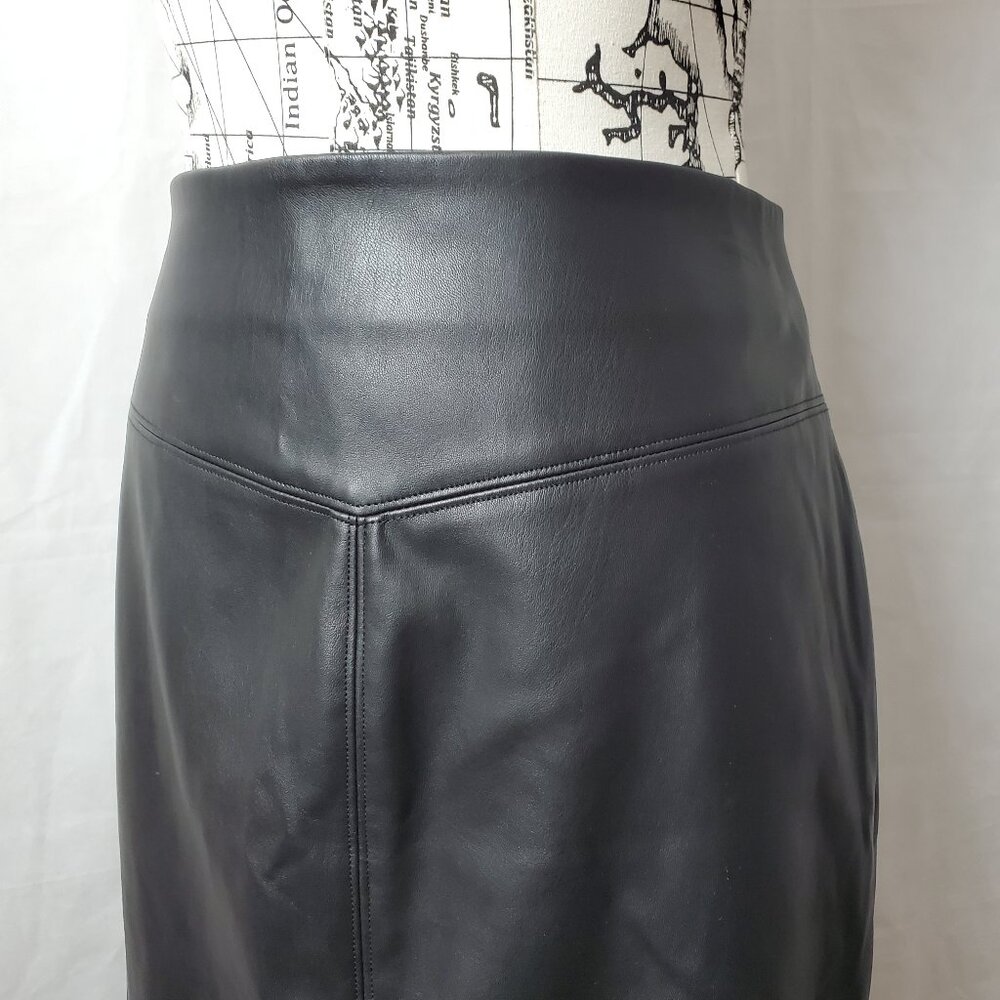 Express Faux Leather Pencil Skirt - Size 14 - Picture 3 of 3